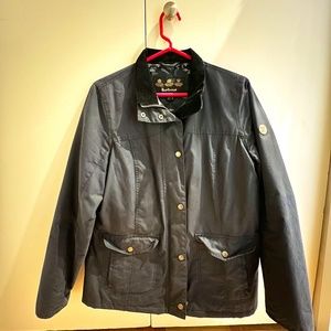 Barbour Navy Waxed Jacket